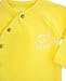 Finn + Emma Organic Cotton Kimono Shirt Top for Baby Boy or Girl – Yellow, 0-3 Months