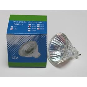 12 pcs MR11 12V 20W Precision Halogen Fiber Optic Light Bulbs by CBconcept