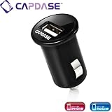 CAPDASE Apple iPhone 4, 3G, 3GS, iPod, iPod touch, Android 等 各種スマートフォン 対応 Single USB Car Charger : Pico シングル ＵＳＢ 超小型カーチャージャー 「ピコ」 （充電用USBポート搭載 車載チャージャー）, ブラック CA00-0M01