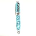 Blue Crystal Rhinestone Roller Ball Pen (4" inch)
