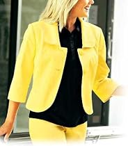BellaDonnaModen Superchicer Kurzblazer Blazer Trendstyle Gelb