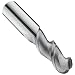 Niagara Cutter AB245 Carbide End Mill for Aluminum, TiCN Coated, 2 Flutes, Ball End