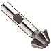 Niagara Cutter CH126 Single Angle Shank Type Chamfering Cutter, High Speed Steel, Uncoated (Bright), Weldon Shank, 60 Degree Angle, 3/4" Cutter Diameter, 8 Tooth, 5/16" Width