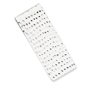Sterling Silver Diamond-cut Money Clip