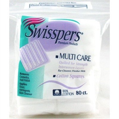 Swisspers Cotton Squares Multi-Care 80 ea
