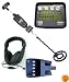 Professional Metal Detector GC-1019 with Ground Balance Control, Selective Notch Range, Auto-notch Mode and Large LCD display. Includes Headphones and Sand Scoop. Retail Value $514.85