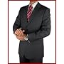 ~~ Limited Time Only ~~~ Brand New Italian Virgin Wool Super 140's Hand Tailored Jet Black Men Suit 3 Button Suits with Pefect Fit ~~~ Comfort All Day Long ~~~
