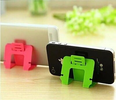 UR925 Multicolor Simple Card-Phone Holder Foldable Portable Stalls Inclination Adjustable Plastic