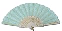 Thistle Flower Design Embroidered Fan in Assorted Colors