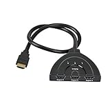 1.5 フィート ケーブルで 1 アウト HDMI 自動スイッチ 3 で Caxico の HDMI