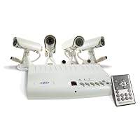 SVAT CVQ1000 Color Quad Security System with 4 Day/Night Cameras and Remote