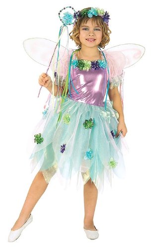From Dressingupshop Garden Fairy Dress Wings Headpiece & Wand.