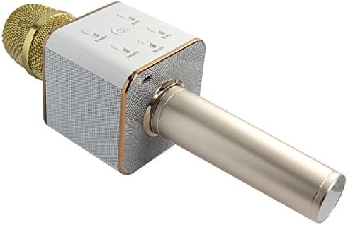 Elecsmart Q7 Portable Wireless Karaoke Microphone Handheld Condenser Microphone with Speaker for for iPhone/iPad/iPod/ Samsung Sony HTC Lumia Smartphone (Gold)