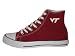 Game Day Hi Top Maroon Virginia Tech University Logo White Canvas