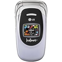 LG LX 125 Refurbished Prepaid Phone for Kids, Silver (Kajeet)  with 1 year of GPS