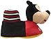 Josmo Character Shoes Boy's Disney Mickey Head Slipper-K, Black/Red, 7/8 M US Toddler