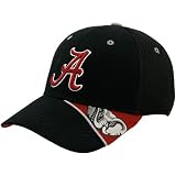 Top of The World Alabama Crimson Tide Black Splasher Hat