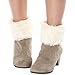 WonderFit Womens Fur Trim Boot Cuff Top Cover Leg Warmers