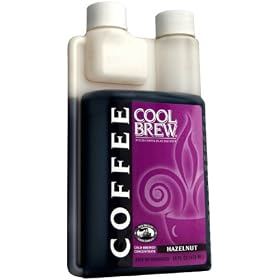 Cool Brew� Fresh Coffee Concentrate - Hazelnut 500ml - Make Iced Coffee or Hot Coffee - Enough for 16 beverages