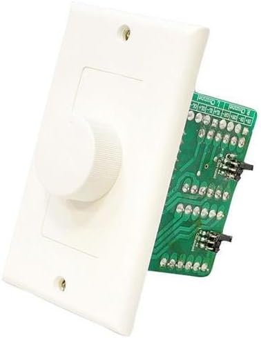 PyleHome PVCKT5 Wall Mount Rotary Volume Control Knob (3 Color Wall Plate)