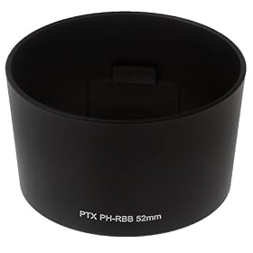Fotodiox Dedicated Lens Hood, for Pentax 50-200mm Autofocus Digital Lens - Replacement of Pentax PH-RBB52 Lens Hood