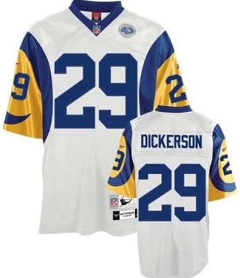 Classic Eric Dickerson #29 St. Louis Rams Unsigned Custom White Football Throwback Jersey for men -XXXL