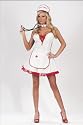 5-Pc Sexy Nurse Women's Adult Halloween Costume Size Small/Medium (2-8) #5162