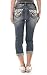 WallFlower Juniors Luscious Curvy Bling Denim Capris