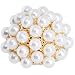 Size 6 -Goldtone Faux Pearl Cluster Ring