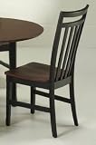 Black/Cherry Dining Chair - Pair - HomeStyles 5176 (Black/Cherry) (39.88H x 17.75W x 24D)