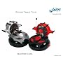 Kid Galaxy RC Bump N Chuck Bumper Cars - Black/Silver & Black/Red