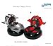 Kid Galaxy RC Bump N Chuck Bumper Cars - Black/Silver & Black/Red