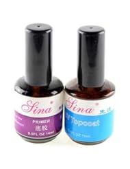 Beauty: 2pcs UV Top Coat Primer Base Gel Nail Art Tips Builder Acrylic Polish Set 14ml - Nicky's Gift Co.,LTD