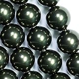 Swarovski Crystal 5810 8mm DK GREEN Pearl Beads (50)