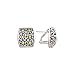 18K Yellow Gold and Sterling Silver Fashion Earrings