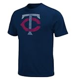Minnesota Twins Navy Silver Era Retro Logo T-Shirt