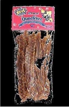 PCI Quackers - 100% Real Raw Dehydrated Duck Breast Treats for Dogs - 3 oz