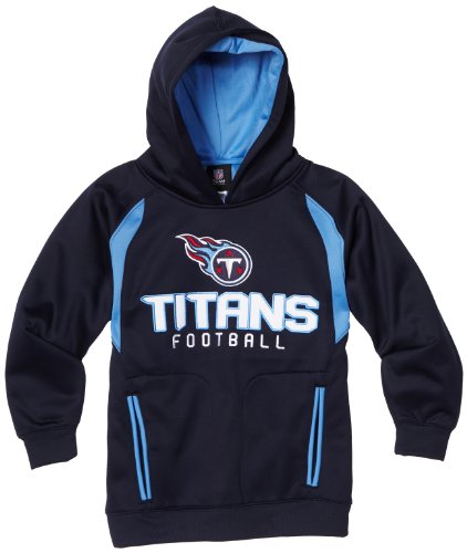 NFL Boys' Tennessee Titans Pullover Active Hoodie - R18Ndh23 (Dark Navy, Large)