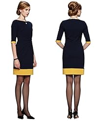 3/4 Sleeves Nylon/Polyester/Spandex/Viscose Bateau Neck Bodycon Dress 
