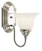 Liz Jordan Lighting 100195 Brushed Nickel & Chrome Ashley 1 Light Wall Sconce from th...