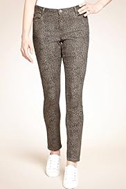 Indigo Collection Animal Print Denim Jeggings