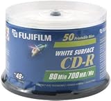 FUJIFILM - 50 x CD-R - 700 MB 48x - silver - ink jet printable surface - spindle - storage media
