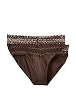 Esprit Pack x 2 Braguitas (Marrón Oscuro)