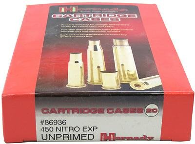 Hornady Unprimed Cartridge Case for 450 Nitro