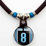 Detroit Lions Jersey Necklace Personalized with Your Name and Number