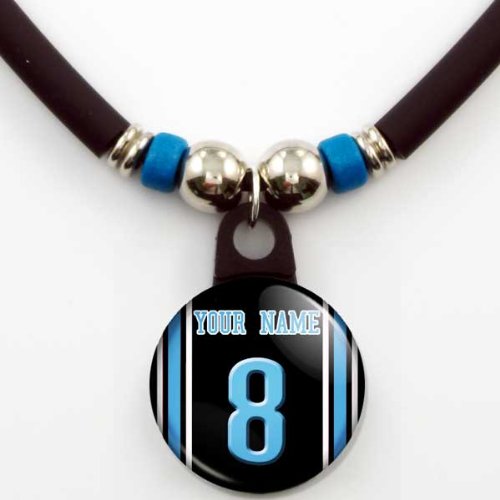 Detroit Lions Jersey Necklace Personalized with Your Name and Number