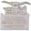 Gargoyle warning statue home garden sculpture sign New