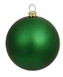 Matte Green Indoor/Outdoor Shatterproof Christmas Ball Ornament 4" (100mm)