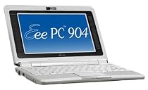 Asus Eee PC 904HD 22,6 cm (8,9 Zoll) WSVGA Netbook (Intel Celeron-M 353 0,9GHz, 1GB RAM, 160GB HDD, Intel GMA 900, Windows XP Home) wei&szlig;