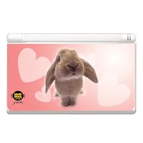 Cute Bunny Rabbit - Official Hanadeka Club Animal Decorative Protector Skin Decal Sticker for Nintendo DS Lite